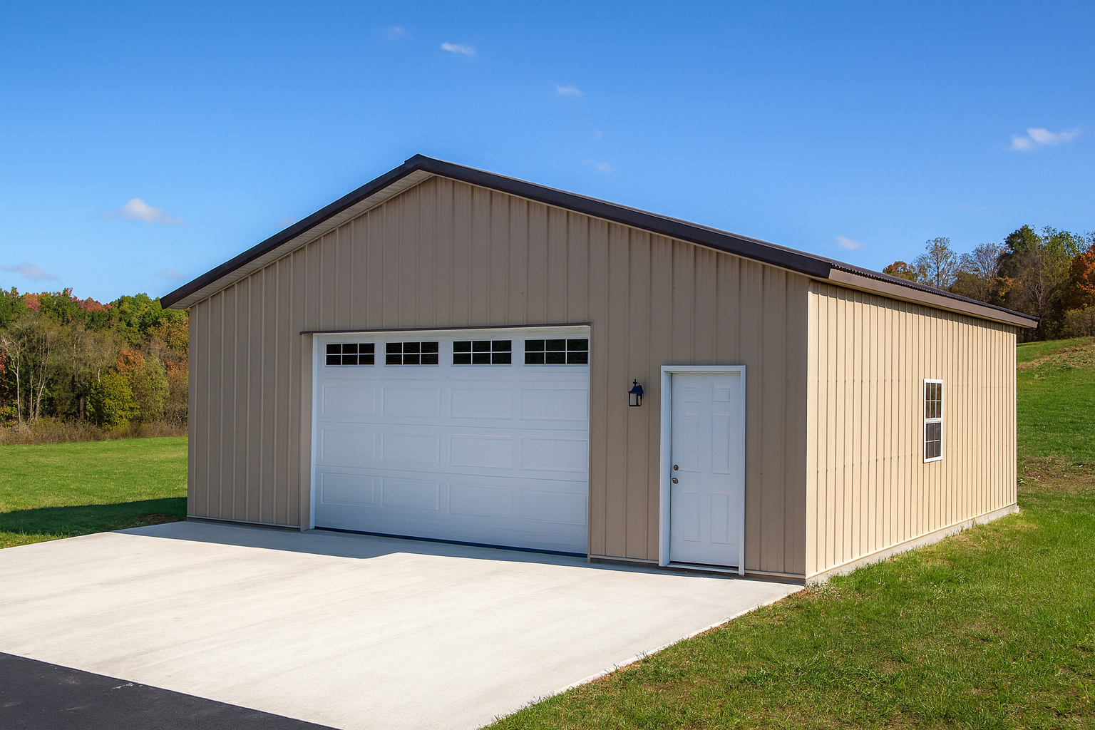 small storage pole barn